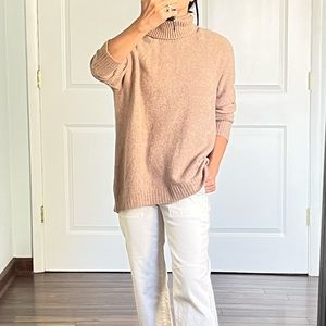 J.Crew Alpaca blend turtleneck cozy sweater size M